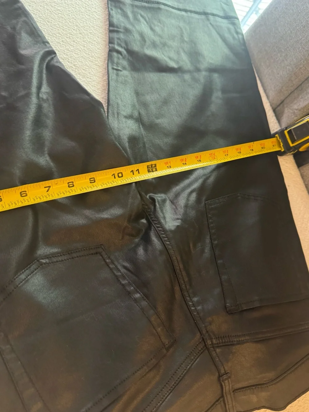 GAP Black Faux Leather High-Rise '90s Style Pants